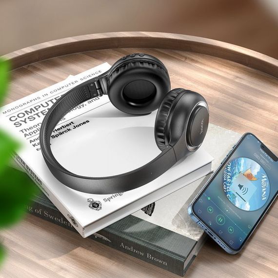 Беспроводные наушники Hoco W41 Charm Bluetooth, беспроводные наушники для ноута, беспроводные наушники большие pink | Зображення 4