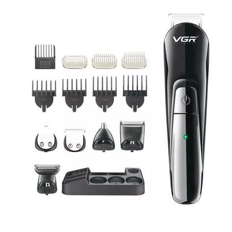 Машинка для стрижки волос VGR V-012, Парикмахерская машинка для бороды беспроводная, Триммер беспроводной | Зображення 8