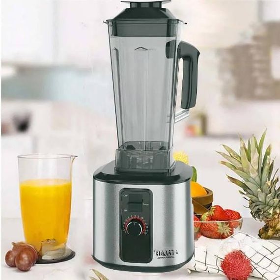 Кухонний комбайн 2в1 блендер 2л чаша та кавомолка 1700Вт SOKANY SK-03043