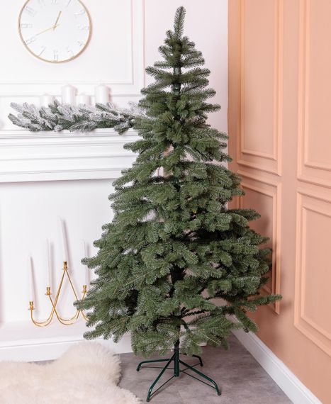 Лита штучна ялинка 1.1 м зелена, новорічна ялинка Карпатська V18 ялинка штучна реалістична Преміум KOS-KARPGR11 | Зображення 5