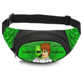 Сумка-бананка дитяча з принтом Minecraft поясна сумка для хлопчика (4510)