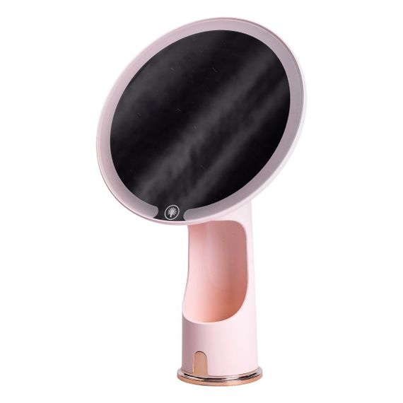 Дзеркало косметичне 18,5х10х29 см з підсвічуванням Рожеве HP-10-1AP | Зображення 4