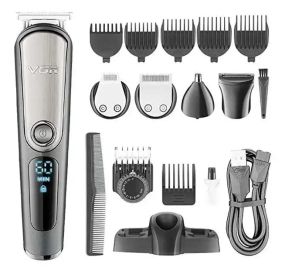Машинка для стрижки волосся VGR V-105 тример для вусів та бороди з насадками 5в1