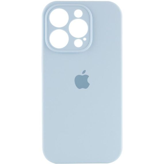 Чехол Silicone Case Full Camera Protective (AA) для Apple iPhone 15 Pro Max (6.7") Голубой / Sweet Blue