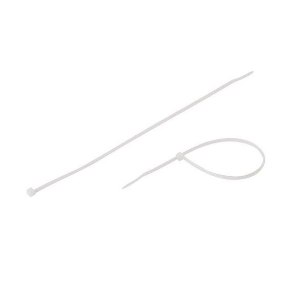 Хомут пластиковий 2,5*200 мм, білий, 100 од. INTERTOOL TC-2520 | Зображення 2