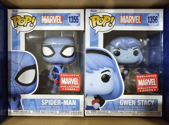 Коробка Фанко Поп Человек Паук Оригинал Funko Pop Marvel Collector Corps Spider-Man Blue Box XL | Зображення 5
