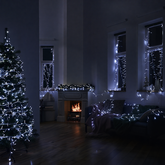 Гірлянда Різдвяна фея вулична 100 м 1000 LED білий провід Білий CF1000L100MWW | Зображення 5