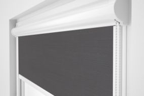 Рулонна штора Rolets Льон 2-519-1050 105x170 см закритого типу Темно-сіра