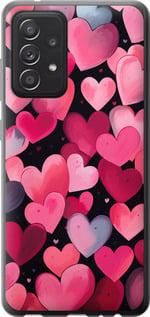 Чехол на Samsung Galaxy A52 Сердечки 4 из пластика FCh_049416