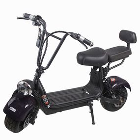 Електроскутер Citycoco Light 1000W, 48V12Ah, Black