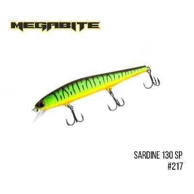 Воблер Megabite  Sardine 130SP (130 mm, 19.7 g, 1.8 m) (217)