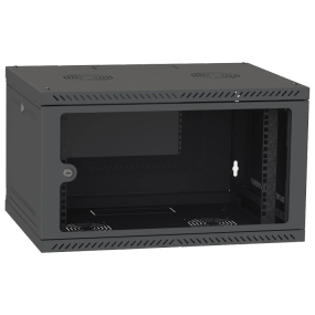 IPCOM СН-4U-060х035-ДС-9005 Шафа телекомунікаційна скло (RAL9005) - Серверні шафи