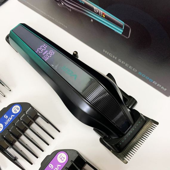 Машинка для стрижки хорошая, Машинка для стрижки с множеством насадок Триммер висков DE-15 | Зображення 2