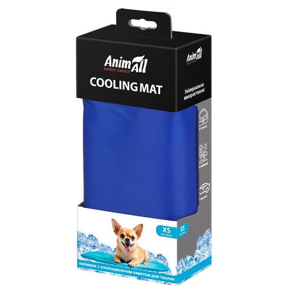 Охолоджуючий килимок для собак і котів AnimAll, 50 см х 40 см