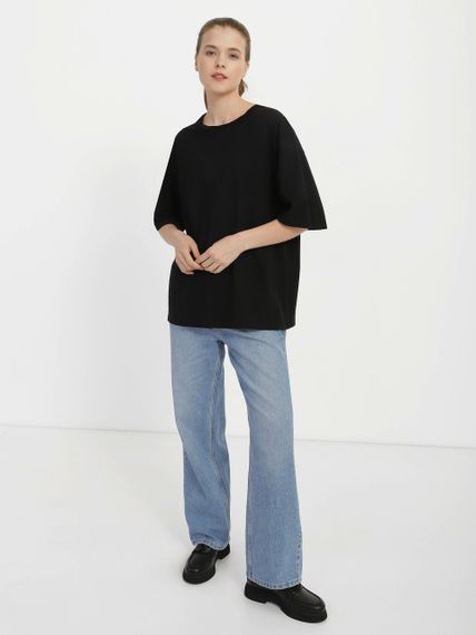 Футболка жіноча оверсайз чорна, 2XL | Зображення 3