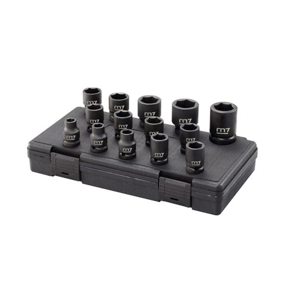 Набір головок ударних 1/2" 10-27 мм Mighty Seven MB44014M (14 шт)