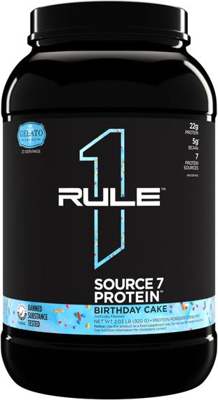 Протеин Rule One Source 7 Protein 920 г, Birthday Cake Gelato