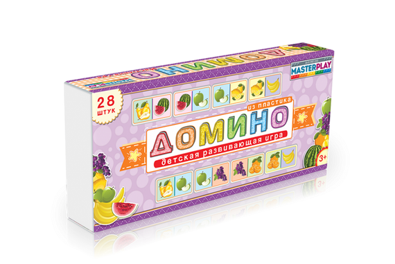 Детская настольная игра домино "Фрукты" 1-092 от 3х лет