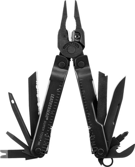 Мультитул Leatherman Super Tool 300М BLACK. Чохол MOLLE Мультитул Туристичний мультитул