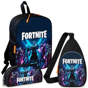 Набір Fortnite 3 в 1: дитячий рюкзак + сумка-слінг + пенал, для хлопчика та дівчинки 7–9 років (6122)