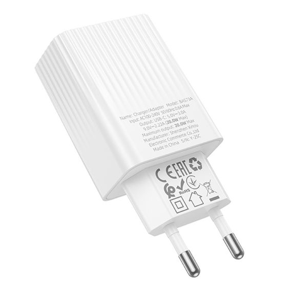 Сетевое Зарядное Устройство Borofone BAS73A 1USB-C PD/QC 20W | Зображення 7