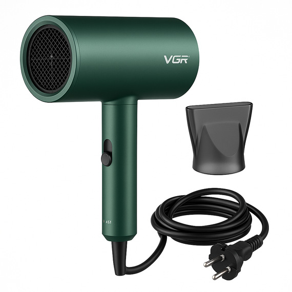 Професійний фен для об'єму VGR V-431 1600-1800 Вт, Класичний фен для волосся укладання локонів JU-18