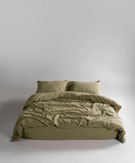 Постільна білизна Limasso Stonewashed Ranforse сімейний 160 х 220 см Akdeniz Yesili