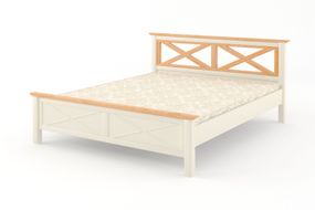 Двуспальная кровать iSmart Прованс Н Айвори + Ольха 160х200 см (DDMBG-1565)