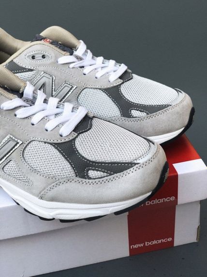Кросівки весна літо New Balance 990 шкіра, текстиль сірі | Зображення 7