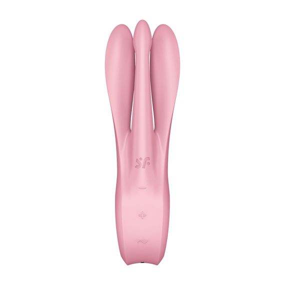 Кліторальний вібратор Satisfyer Threesome 1 Pink з трьома гнучкими пальчиками | Зображення 5