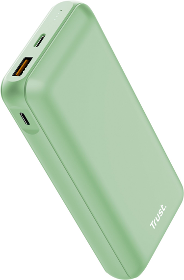 Trust Акумулятор портативний літій-іонний power bank Redoh, 20000мА·год, USB-A/2хUSB-C, 18W, QC 3.0, PD, зелений (25035_TRUST) | Зображення 6
