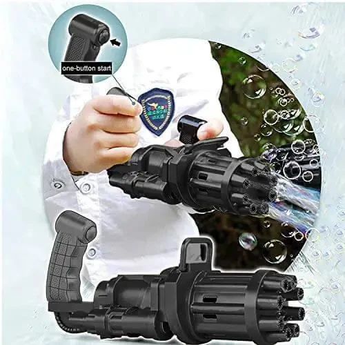 Пулемет автомат для мыльных пузырей BUBBLE GUN BLASTER |Машинка для пузырей |Пистолет с бульбашками |Пузырятор | Зображення 4