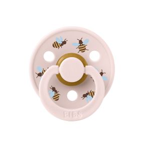 Соска пустушка Studio Colour 0-6 міс Latex Round (кругла) Bumblebee Friends – Petal