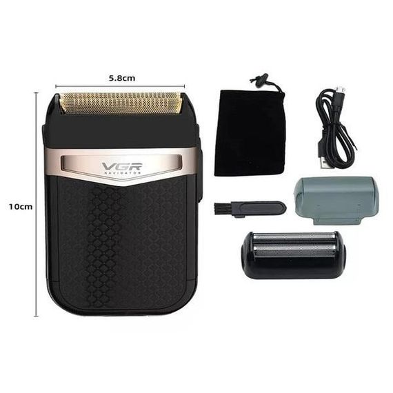 Електробритва VGR V-331, шейвер бритва тример для стрижки вусів та бороди професійна чоловіча бритва | Зображення 3