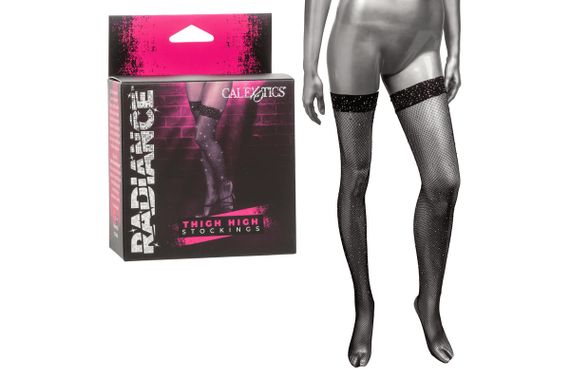 Панчохи в дрібну сітку зі стразами CalExotics, чорний | Зображення 4