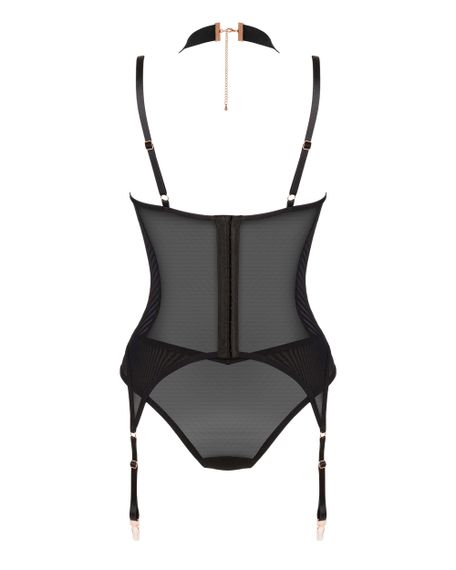 Корсет Obsessive Brasica corset Чорний M/L | Зображення 7
