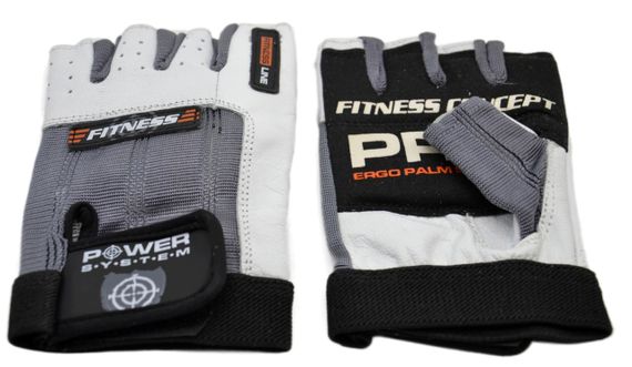 Рукавички для фітнесу Power System PS-2300 Fitness Grey/White M | Зображення 3