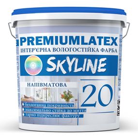 Краска влагостойкая полуматовая Premiumlatex 20 Skyline 6 кг