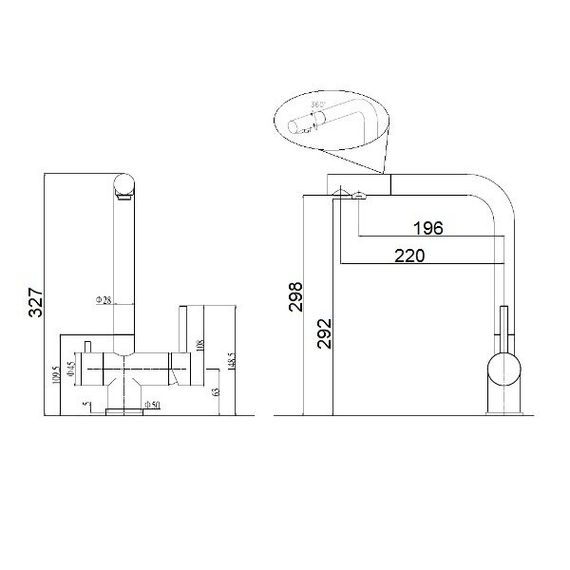 Кухонний змішувач Fabiano FKM 31.7 SS Antracit 8231.401.0230 | Зображення 1
