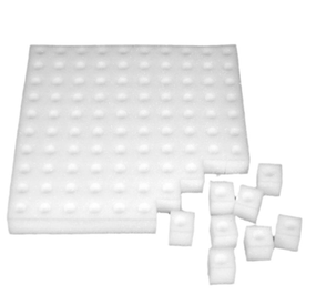 Гідропонні губки для розсади - касети для вирощування без ґрунту 100 шт