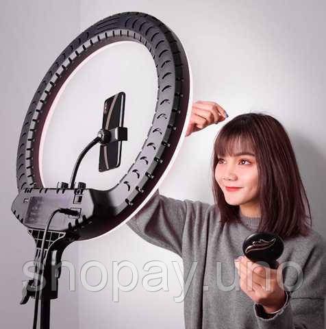 Кільцева LED лампа RL-18, 45см,  пульт у комплекті | Зображення 2