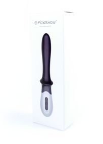 Вібромасажер точки G B - Series Fox Silicone G-spot Massager, з нагріванням, чорний
