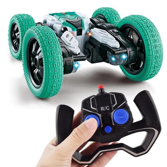 Машинка на радіокеруванні SHT DW02A Trick and Flip RC Car 2.4G Green | Зображення 5