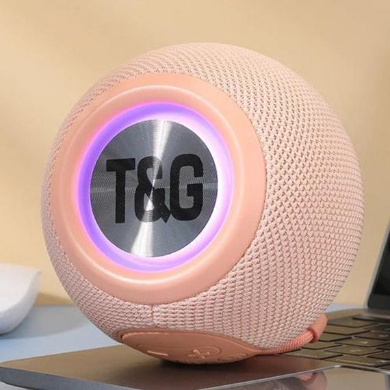Бездротова потужна колонка TG337 з Bluetooth, RGB-підсвічуванням та радіо. Колір: рожевий | Зображення 2