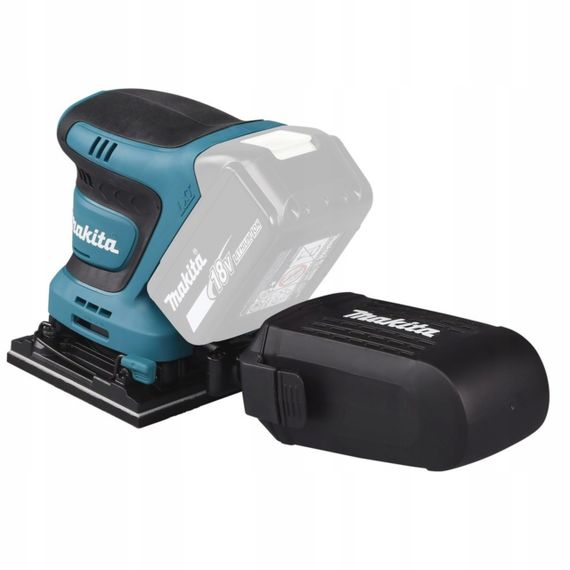 Шліфмашина вібраційна акумуляторна Makita DBO480Z (112x102 мм, 11000-14000 хв-1, BL, LXT, без акумуляторів та зарядного пристрою) | Зображення 6