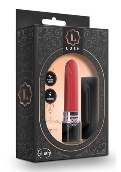 Вібратор у формі Помади Blush lipstick Lush Red | Зображення 4
