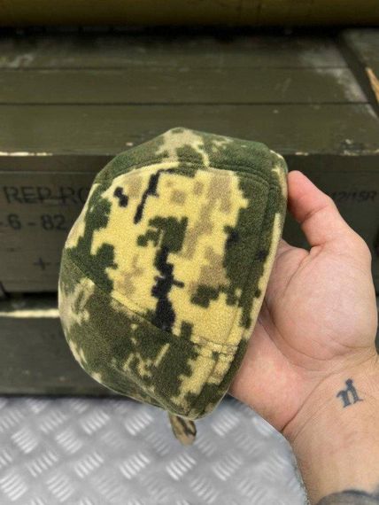 Бейсболка мужская тактическая на флисе пиксель ВТ7508 | Зображення 3