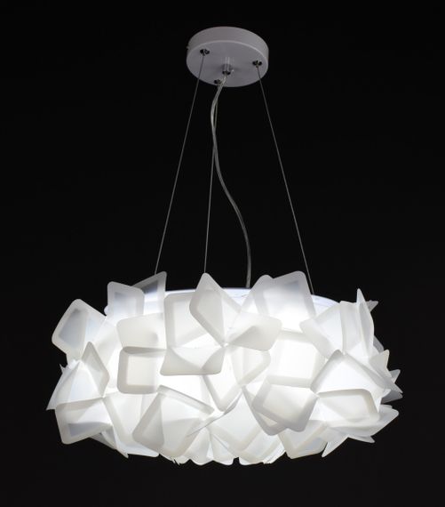 Люстра світлодіодна підвісна LED світильник для квартири на стелю лед 27626 Білий 30-170х50х50 см.