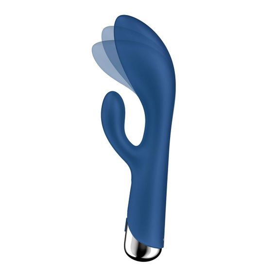 Вібратор-кролик з ротацією Satisfyer Spinning Rabbit 1 Blue, 3 мотори Sex Aura | Зображення 1