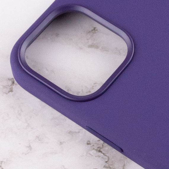 Чохол Silicone case (AAA) full with Magsafe and Animation для Apple iPhone 12 Pro Max (6.7") Фіолетовий / Amethyst | Зображення 5